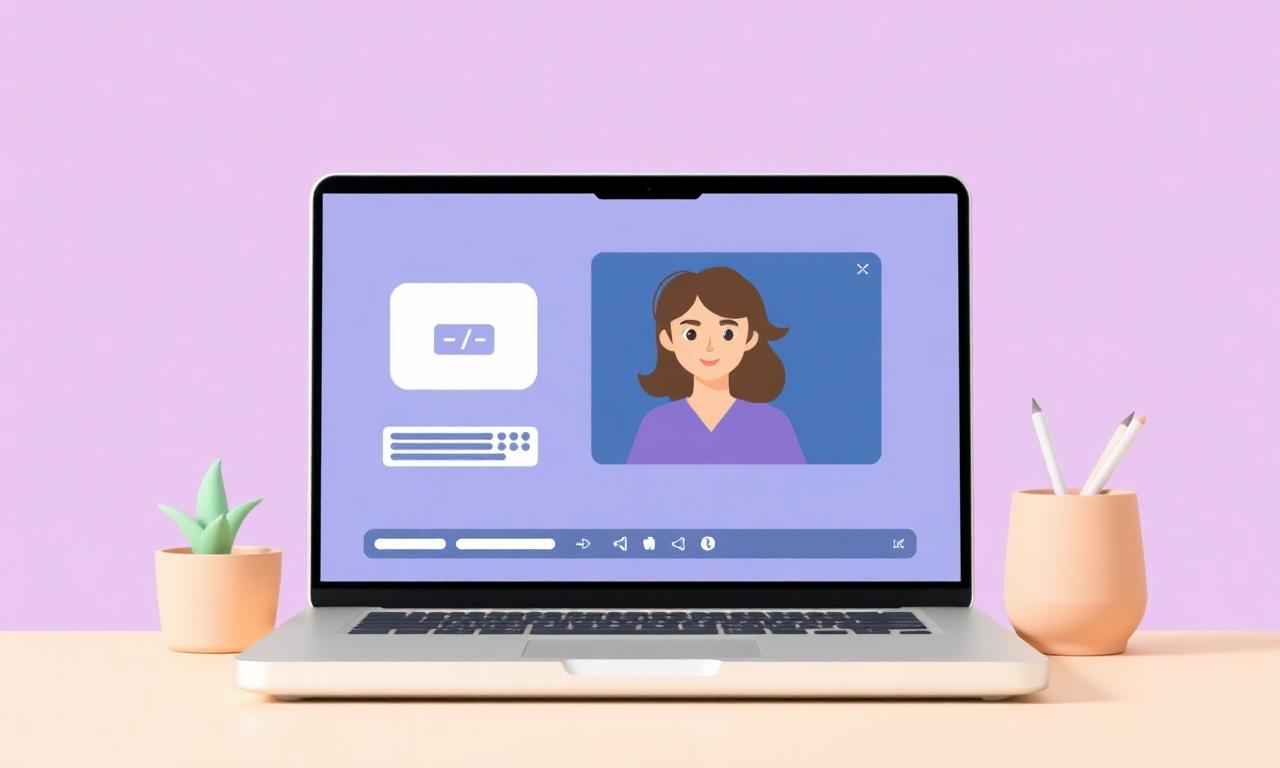 Laptop showing an online tutoring video call